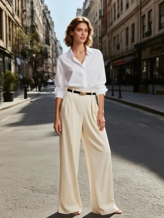 Cream Pants