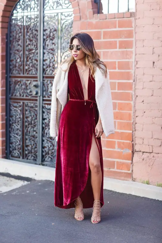 How To Style A Red Velvet Dress