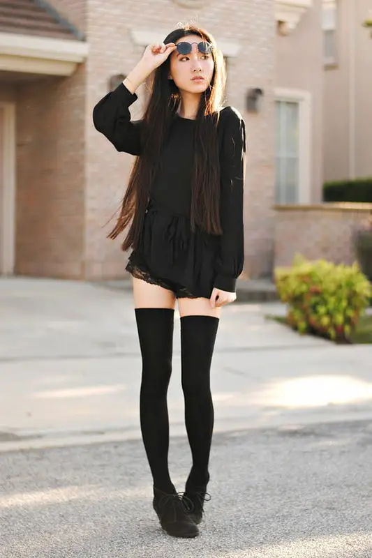 How To Style Thigh High Socks